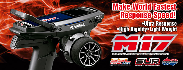 Sanwa / 101A32483A / M17 + RX 493i + Pre-installed Battery Radio Set -  Drifted